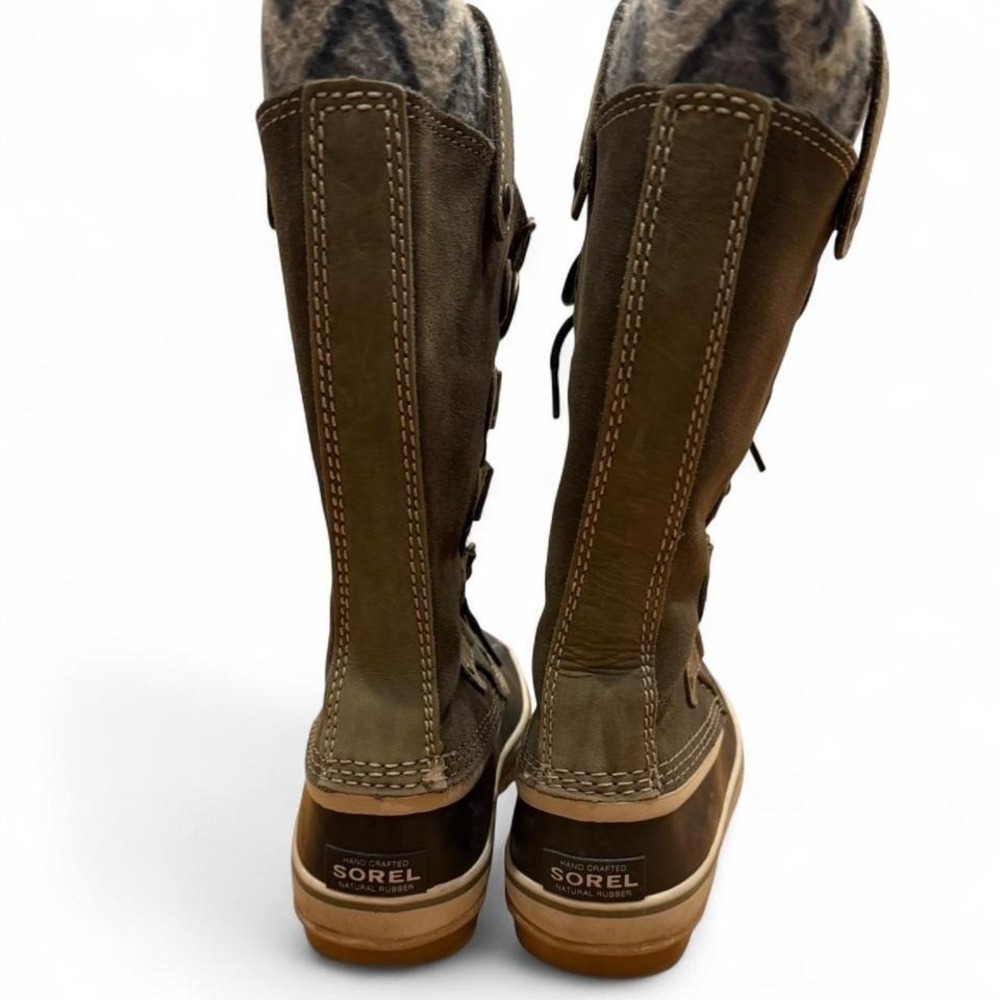 Sorel Joan of Arctic Knit II Waterproof Winter Boots Women's Size 7 Green - Picture 5 of 8